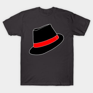 Classic Black Fedora Hat T-Shirt